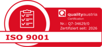 ISO 9001 Siegel von Quality Austria